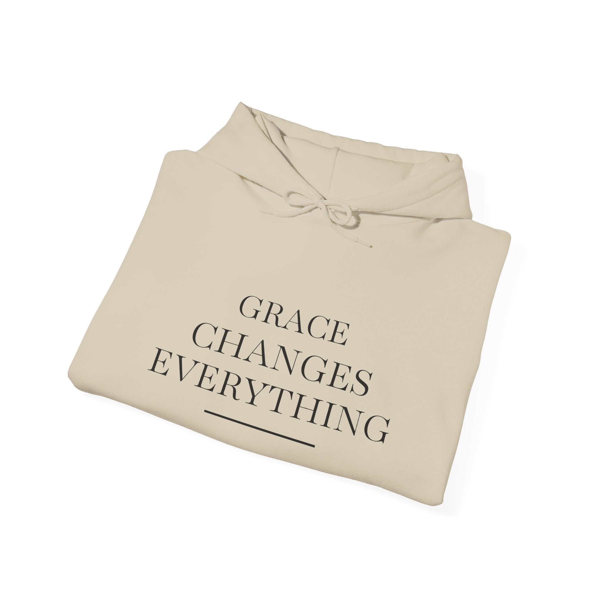 Grace Changes Everything Hoodie — Inspirational Faith Graphic Hoodie