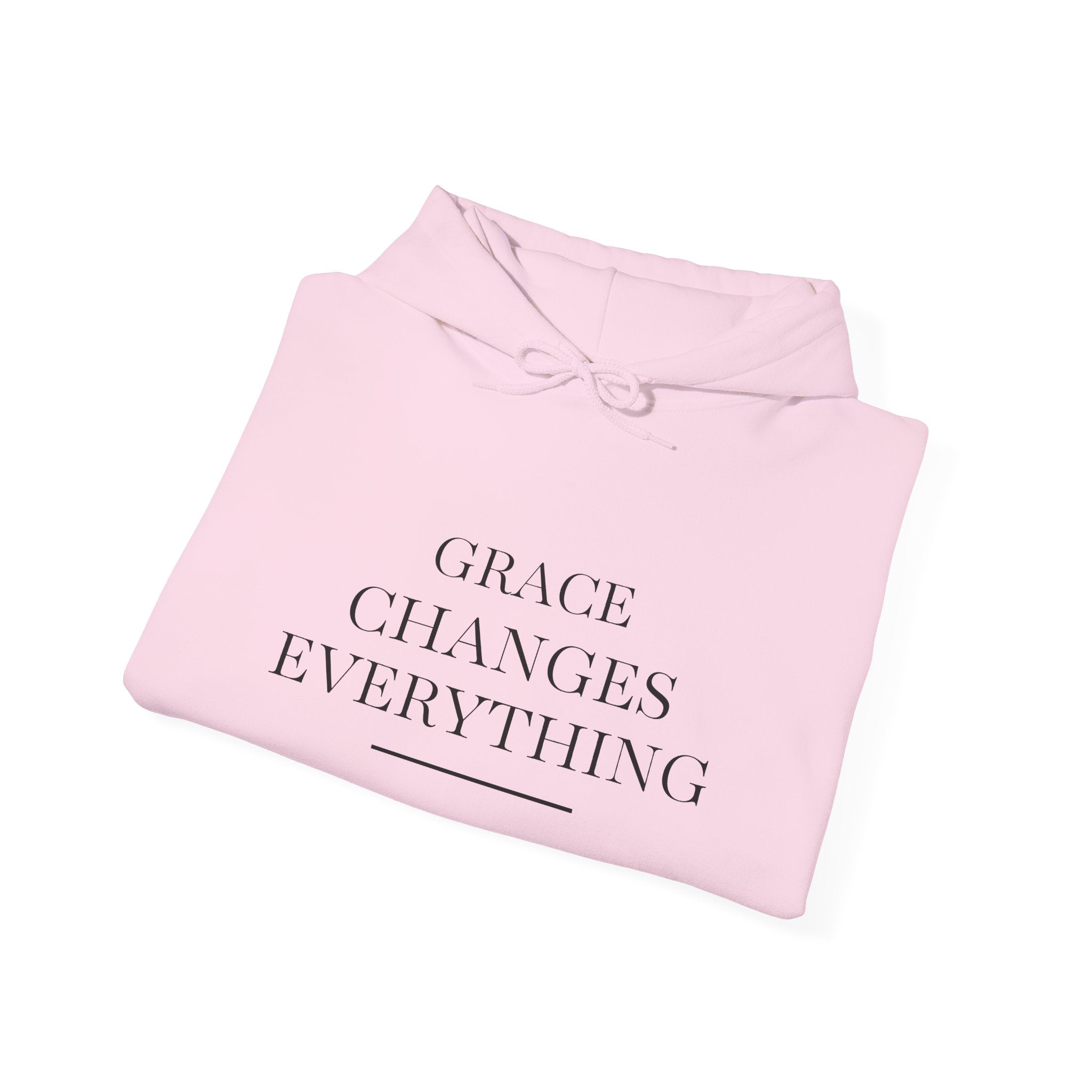 Grace Changes Everything Hoodie — Inspirational Faith Graphic Hoodie