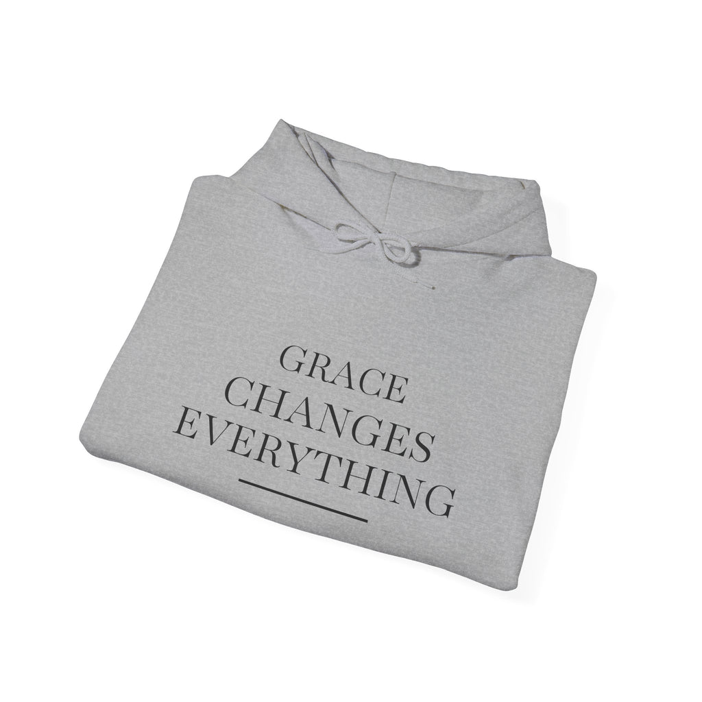 Grace Changes Everything Hoodie — Inspirational Faith Graphic Hoodie