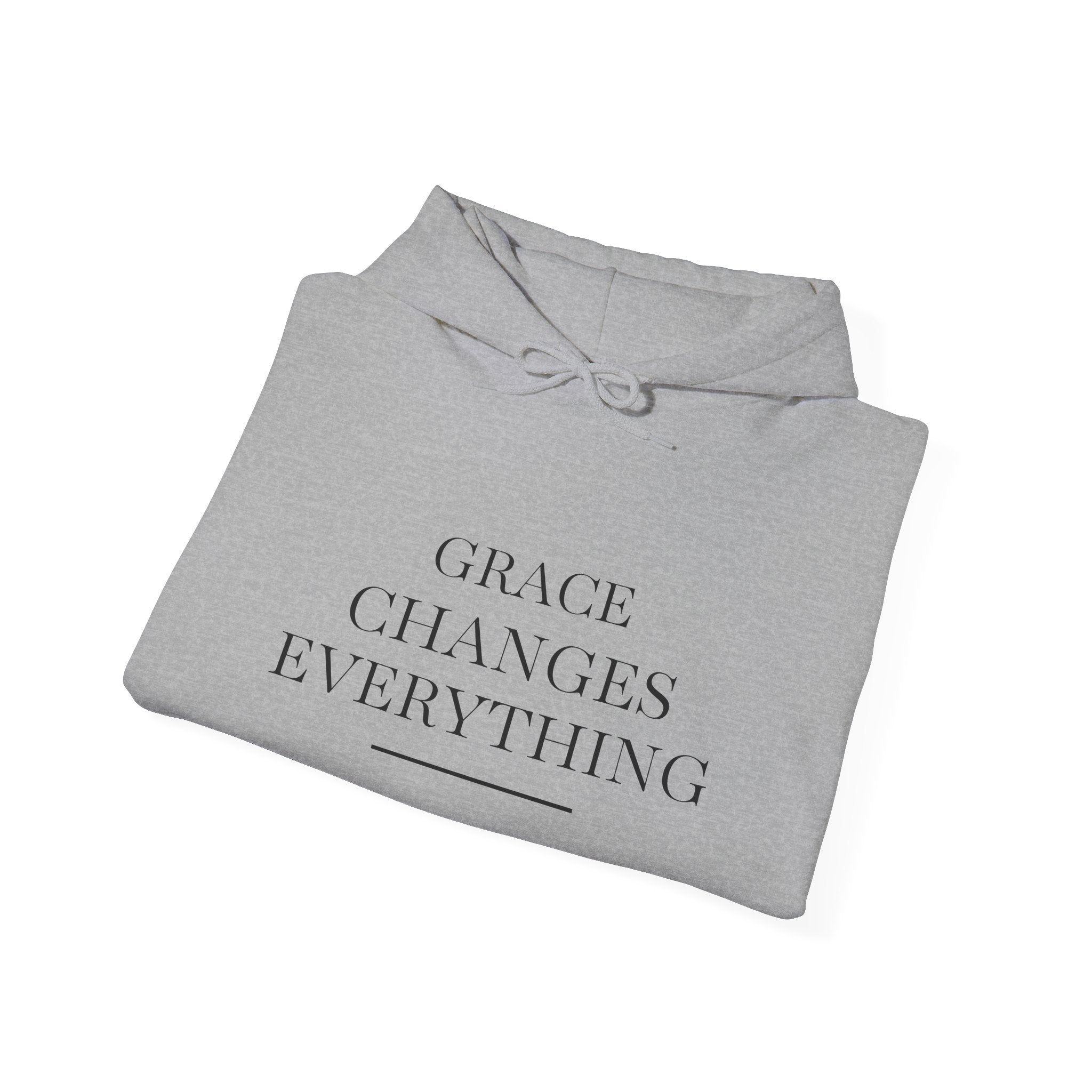 Grace Changes Everything Hoodie — Inspirational Faith Graphic Hoodie