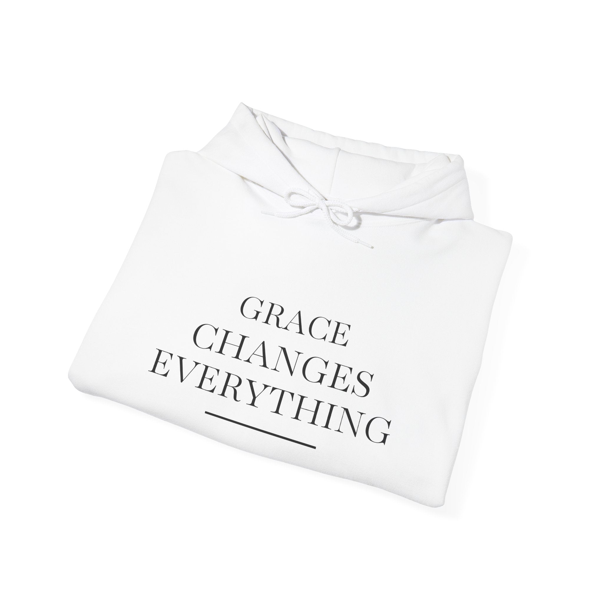 Grace Changes Everything Hoodie — Inspirational Faith Graphic Hoodie