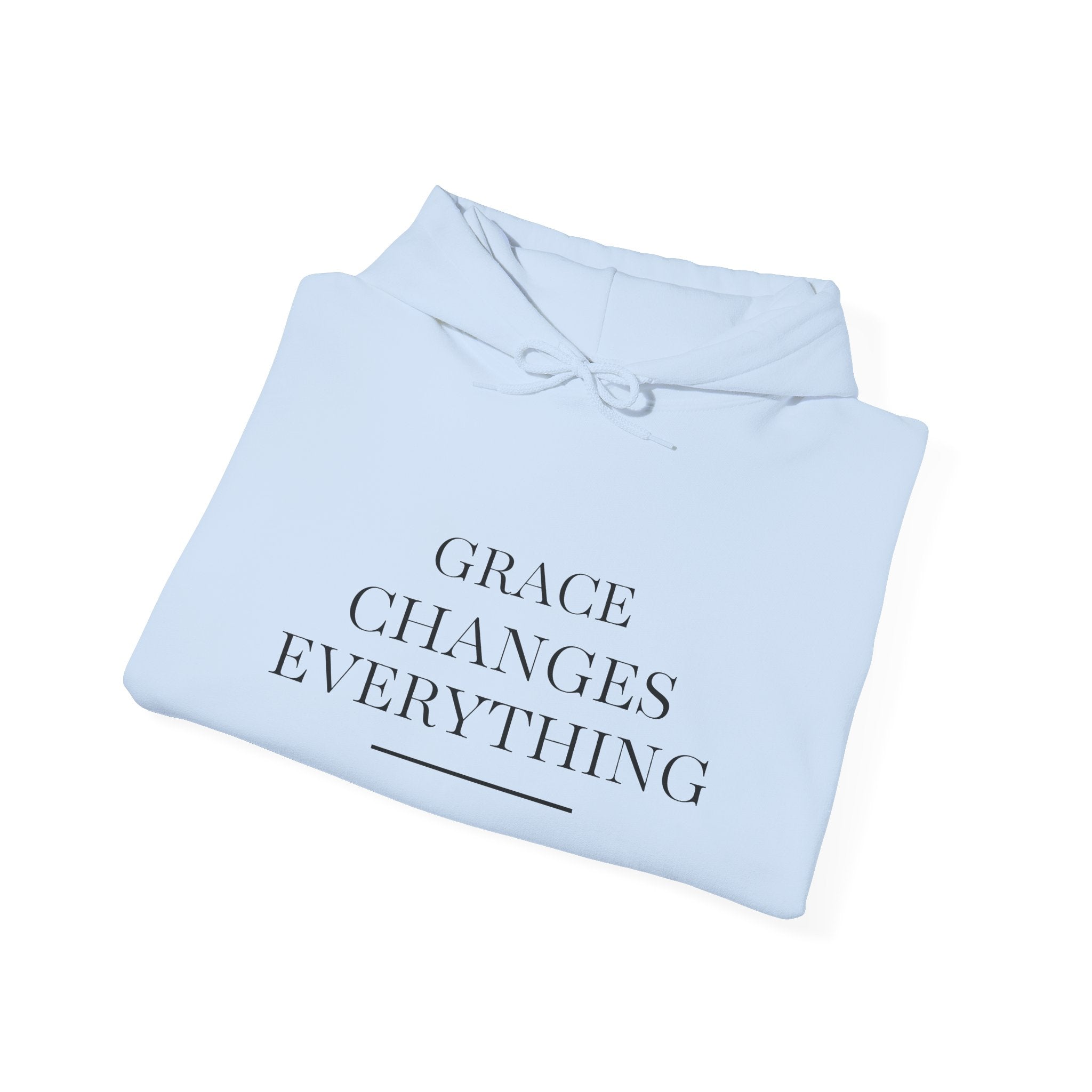 Grace Changes Everything Hoodie — Inspirational Faith Graphic Hoodie